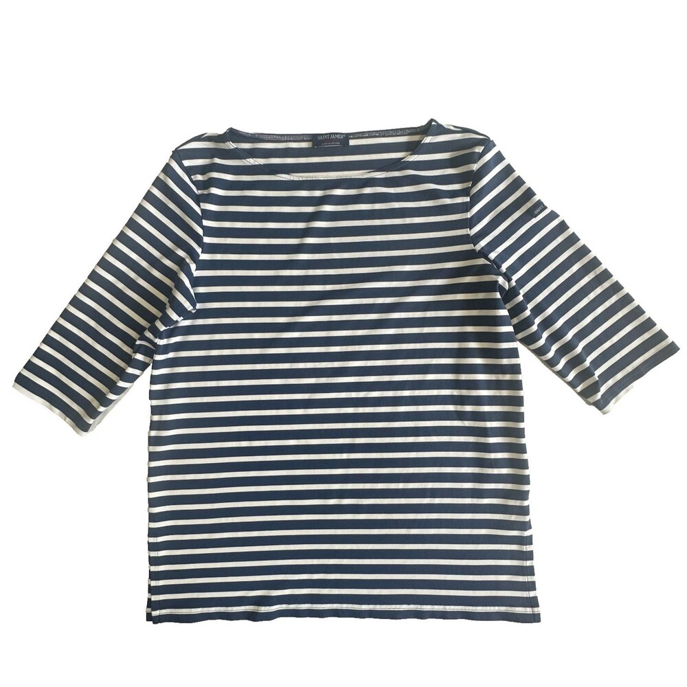 Saint James Navy Blue White Garde Cote III Anti UV Top Size US 10